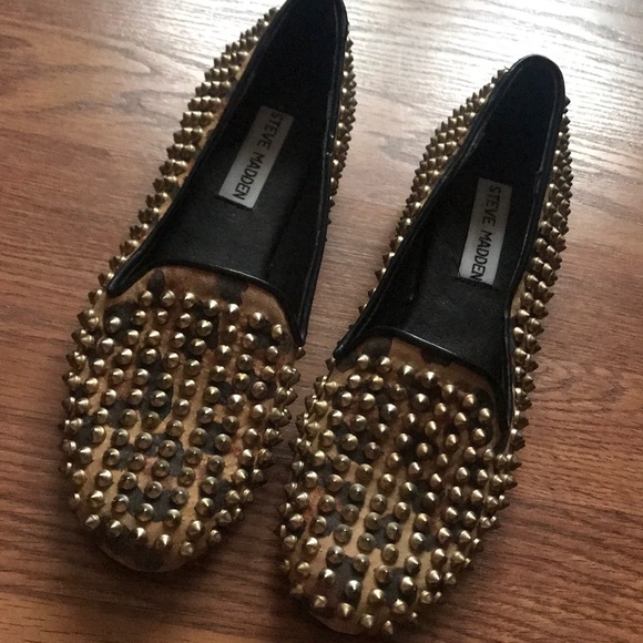 steve madden studded flats